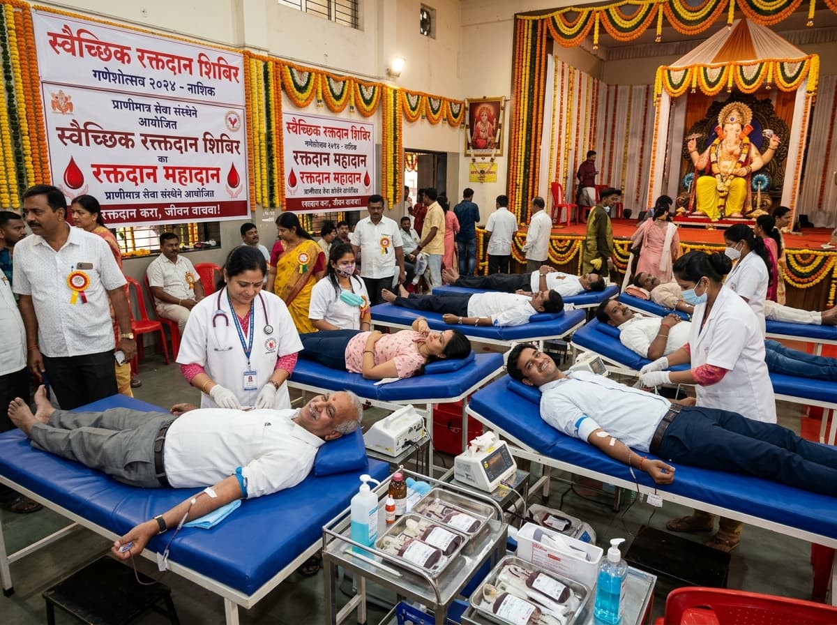 Shree Pratishtan Blood Donation Camp in Indira Nagar